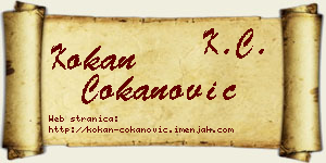 Kokan Čokanović vizit kartica